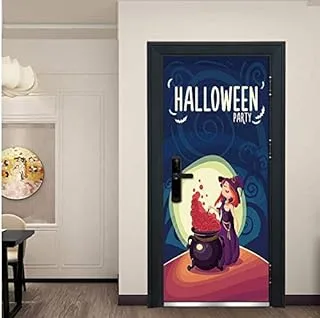 Halloween horrible 3D Wall Door Sticker Decal Art Decor Vinyl Self Adhesive Removable Home Door Decals mm