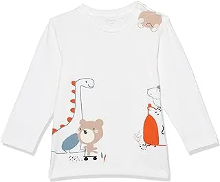 Jack & Jones Name It Baby Boy's Loris Long-Sleeves T-Shirt, 1.5 Years - White Alyssum