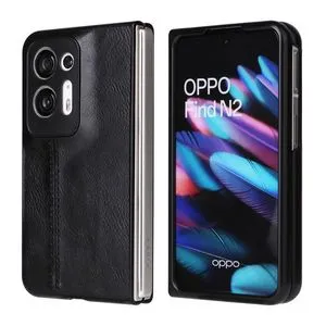 OPPO Find N2 Case, PU Leather Durable Hard Rubber Case Cover For OPPO Find N2