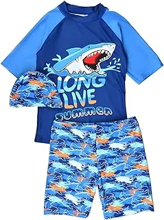 Mix&Max Boys Set of 3 Pieces Swimwear Printed Summer Set of 3 Pieces