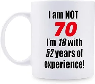 70th Birthday Gifts for Men - 1949 Birthday Gifts for Men, 70 Years Old Birthday Gifts Coffee Mug for Dad, Husband, Friend, Brother, Him, Colleague, Coworker - 11oz