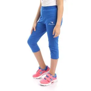 Diadora Girls Cotton Pantacourt- Blue