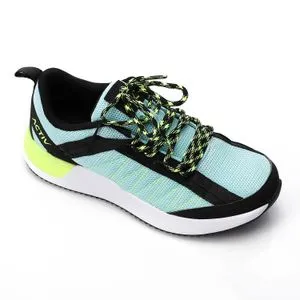 Activ Cyan With Yellow Stitched Details Comfy Sneakers