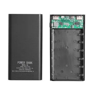 18650 Battery Power Bank Box 5V 2.1A LCD Display 20000MAh