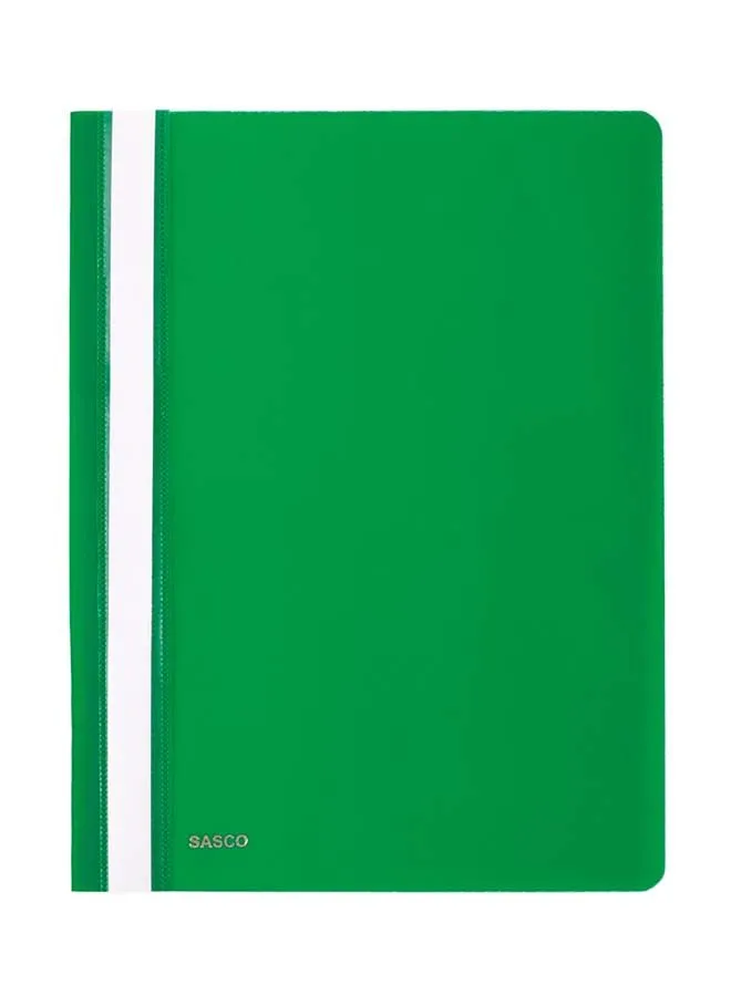 sasco Sasco Pack of 12 A4 Plastic Files - Green