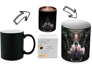 Risty Shop Jujutsu Kaisen (Style-124) Gourmet Coffee Magic Mug Superhero Jujutsu Manga Anime Lovers Capacity 350 ml, Dishwasher, Microwave Safe, Must Buy, Birthday Gift.