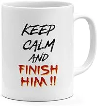 Finishim Him 11oz Coffee Mug Mortal Kombat 11oz Ceramic Novelty Mug