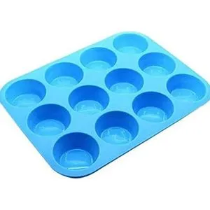 12 Eye Silicone Cupcake Mold.