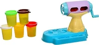 Plastic Large Creative Noodls Machine With Five Clays And Plastic Kitchen Tools To Add More Fun For Kids - Multi Color