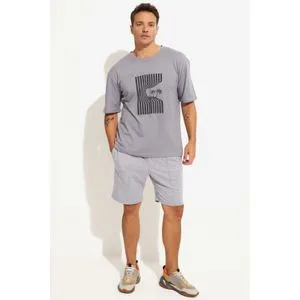 June Men's Oversize Printed T-Shirt