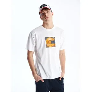 LC Waikiki Crew Neck Short Sleeve Printed Combed Cotton Men's T-Shirt