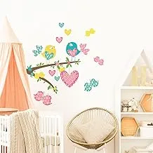 Decorative kids room sticker - Child little cute birds (60x90cm)