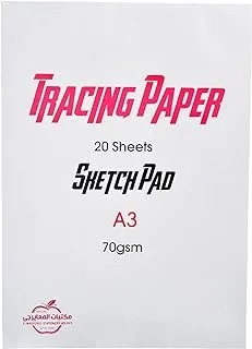 Apple T0120 Stapled Drawing Sketchbook A3, 20 Sheets, 70 Gram Durable Tool That Withstand Daily Use With Eco-Friendly Material