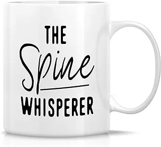 Retreez Funny Mug - The Spine Whisperer Chiropractor Doctor Student 11 Oz Ceramic Tea Coffee Mugs - Funny, Sarcasm, Motivational, Inspirational birthday gifts for friends, coworkers, him her dad mom