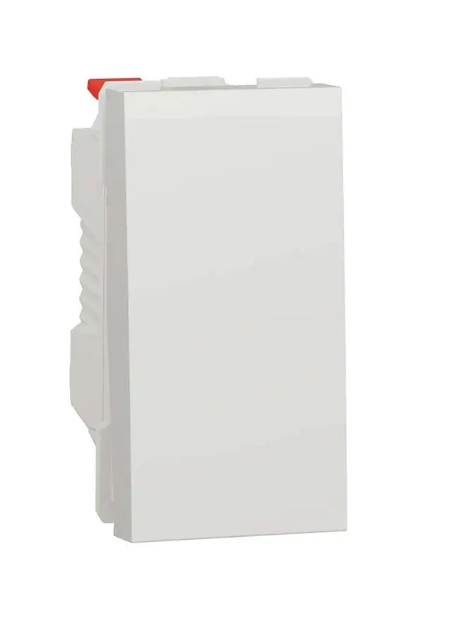 Schneider Electric Schneider Electric Switch، New Unica، 1-Pole 2-Way، 10Ax، 1 Module، محطات بدون براغي، غير معالجة، Ip4X، أبيض