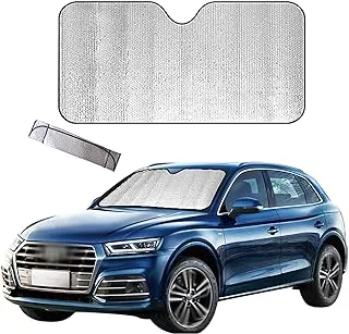 Car Sun Shade Front Windshield Accordion Reflective Harmful UV Rays Automotive Car Accessories Interior Visor Protector for Sun Protection Fits Most Vans SUVs (30 x 59 inches)