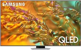 تلفزيون سامسونج 65 بوصة معالج كوانتوم 4K QLED - فضي - QA65Q80DAUXEG [موديل 2024]