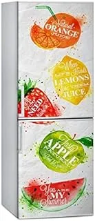 Creative 3D Colorful Fruits Letters Fridge Sticker Self-adhesive Home Decorative Wall Sticker