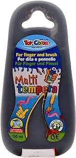 Toy Color NO:941.24 Finger Colour Paint Tube 150ML Designed To Catch The Eye And Leave A Lasting Impression - Black