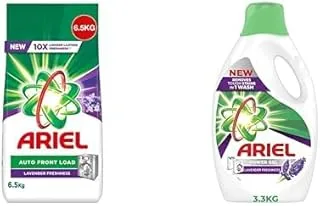 Ariel Automatic Laundry Powder Detergent 6.5kg + Liquid Detergent 3.3 L with Lavender