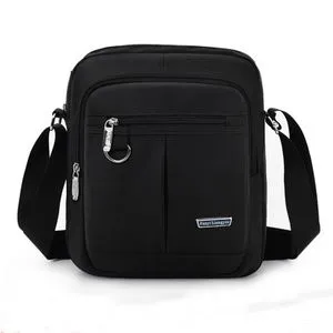 Fashion Men Crossbody Bag Small Messenger Bag（Black）