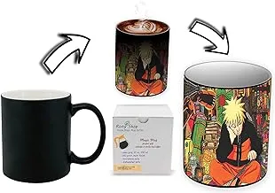 Risty Shop Naruto (Style-138) Gourmet Coffee Magic Mug Superhero Jujutsu Manga Anime Lovers Capacity 350 ml, Dishwasher, Microwave Safe, Must Buy, Birthday Gift.