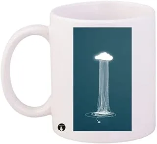 RYN Cloud Printed Mug White/Blue Standard Size