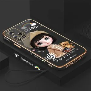 Xiaomi Poco M4 Pro 5G Case Soft Cute Girl Phone Back Cover