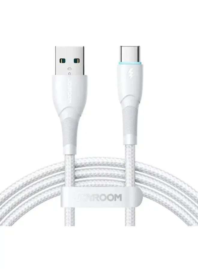 JOYROOM SA32-AC3 Starry 3A USB to USB-C Cable, 1M - White