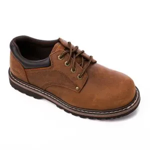 Activ Safety Shoes Nubuck For Men Lace Up - Burnt Brown