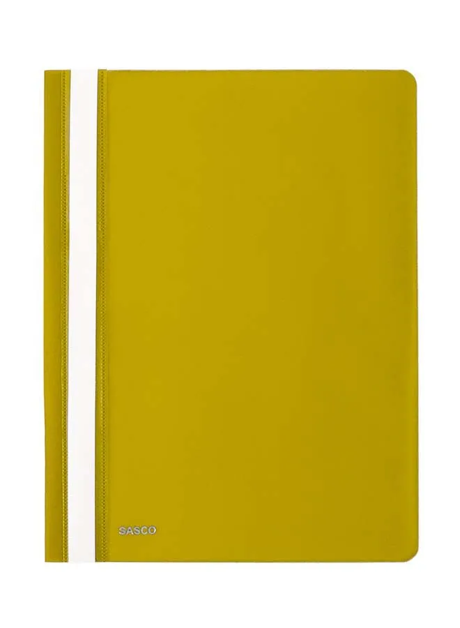 sasco Sasco Pack of 12 A4 Plastic Files - Yellow