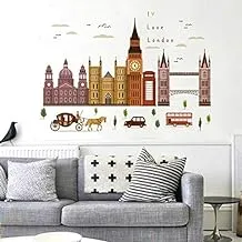 English castle Wall Decal Sticker Big Ben Tower Bridge Nursery Kids Room Decor DIY Art Wall Mural