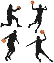 Basketball Silhouettes Wall sticker - Black