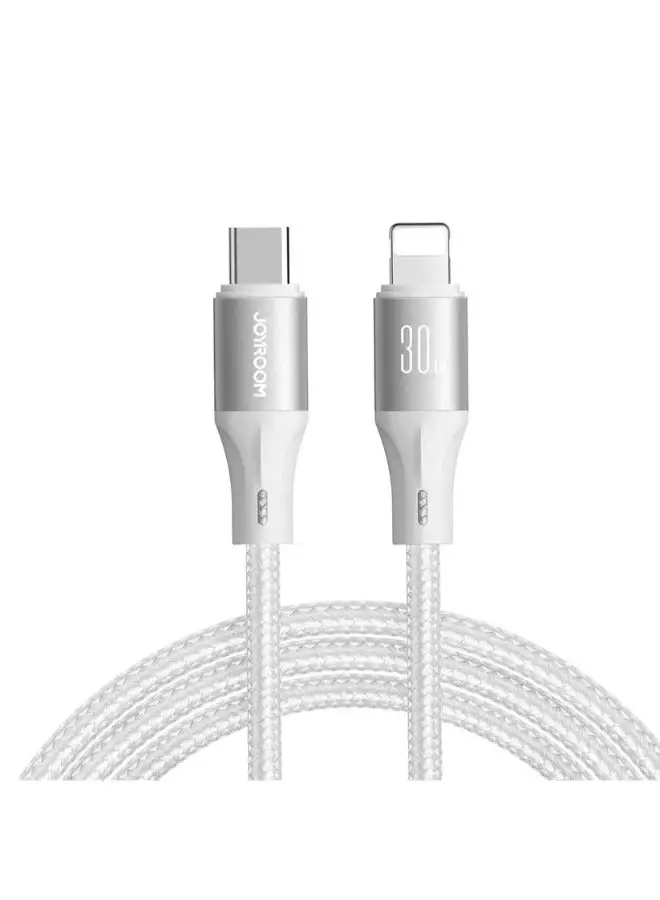 JOYROOM SA25-CL3 30W USB-C to Lightning Cable, 1.2M - White