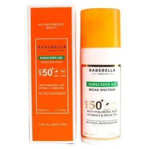 Babebella Cosmetics Matte-Finish Hyaluronic Sunscreen Gel SPF50+