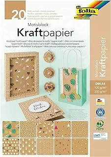 Folia Motivblock Kraft Paper 20 Sheet 120G/230G 48798 A4