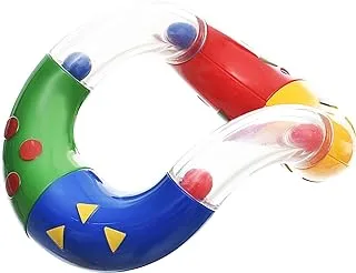 Plastic Twist And Turn Rattle Game With Coloured Beads And Gripping To Play And Fun For Kids - Multi Color