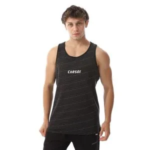 Caesar Stripped Sportive Tank Top For Mens