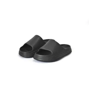 Waves Slide Slipper For Kids - Black