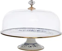 Avsar Decor 8324 Enamel Cake Plate with Lid, 30 cm Size