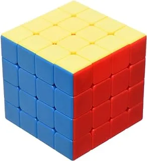 Plastic Rubiks Cube Enlighten Intelligence With Amazing Design And Add More Funny For Children 4x4x4- Multi Color