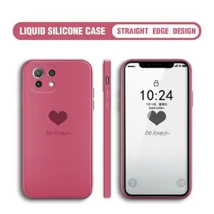 Xiaomi Mi 11 Lite 5G NE Case Heart Silicone Phone Cover