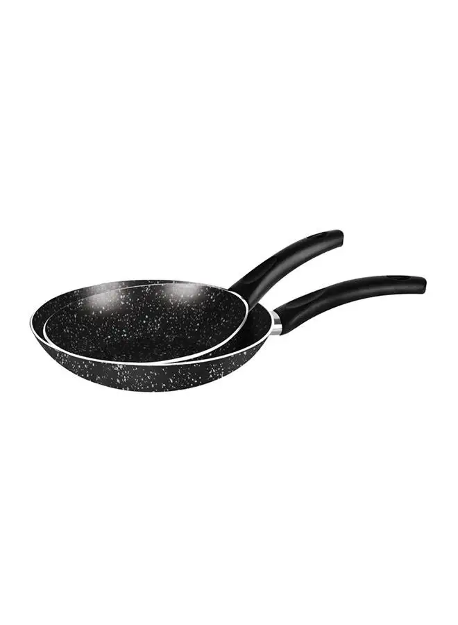 Grandi Cook Marble Fry Pan Set Black