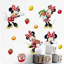 Decal Mickey And Minnie Mouse Kids Room Decor Mural Nursery DayCare And Kindergarten DIY Self adhesive Removable Wall Sticker