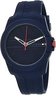 Tommy Hilfiger MEN'S NAVY DIAL NAVY SILICONE WATCH - 1710595