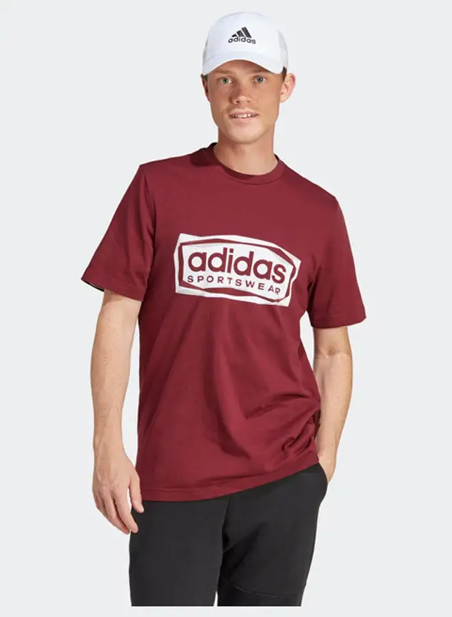 Adidas Folded Sportswear Graphic T-Shirt