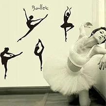 Transparent Ballerina removable wall sticker