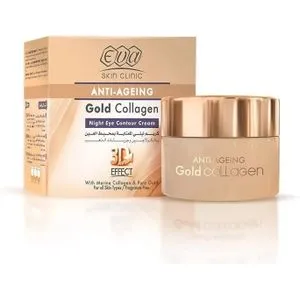 Eva Anti-Ageing Gold Collagen Night Eye Contour Cream 15 Ml