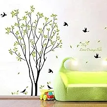 PVC Birch Tree Forest Birds Home Decoration Removable Wall Stickers DIY Wallpaper