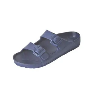 Jet Double  Buckle Slipper For Men - Navy